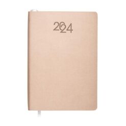 Daily diary 2024 with flexible PU cover - Box on request Art. 23799