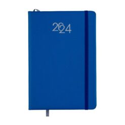 Daily diary 2024 with flexible PU cover with elastic - Box on request Art. 23799