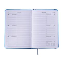 Daily diary 2024 with flexible PU cover with elastic - Box on request Art. 23799