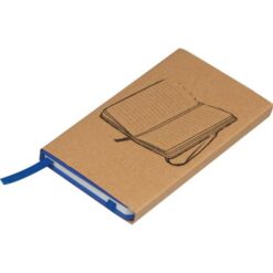 Pocketbook with bookmark and elastic strap