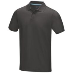 Graphite short sleeve men’s GOTS organic polo Graphite short sleeve men’s GOTS organic polo