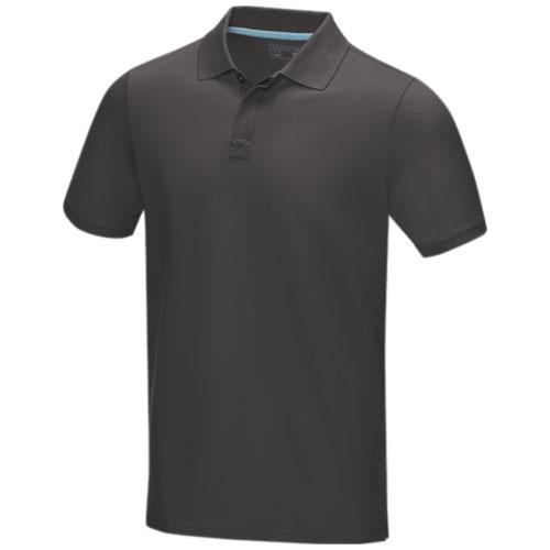Graphite short sleeve men’s GOTS organic polo Graphite short sleeve men’s GOTS organic polo