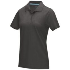 Graphite short sleeve women’s GOTS organic polo