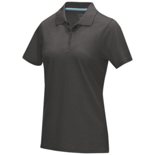 Graphite short sleeve women’s GOTS organic polo Graphite short sleeve women’s GOTS organic polo