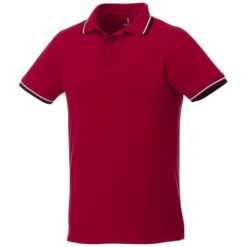 Fairfield short sleeve men's polo with tipping