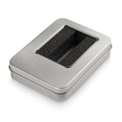 Large tin box for bigger USB flash drives (with inset)