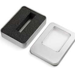 Large tin box for bigger USB flash drives (with inset)