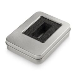 Large tin box for smaller USB flash drives (with inset)