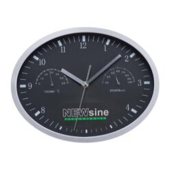 Wall clock with hygrometer, thermometer and click Wall clock with hygrometer, thermometer and click