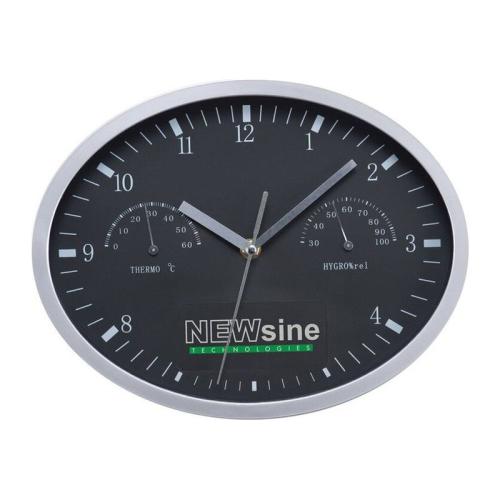 Wall clock with hygrometer, thermometer and click Wall clock with hygrometer, thermometer and click