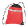 Non-woven gym bag including reflectable stripe Non-woven gym bag including reflectable stripe
