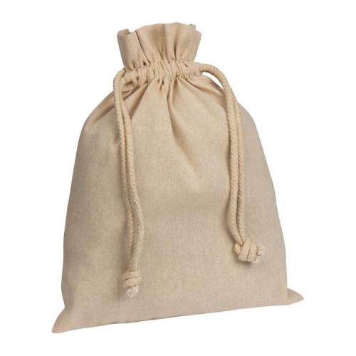 Medium drawstring bag made from recycled cotton Medium drawstring bag made from recycled cotton