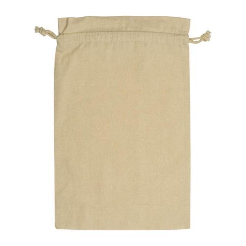 Large drawstring bag made from recycled cotton Large drawstring bag made from recycled cotton