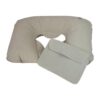 Inflatable soft travel pillow