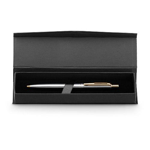 SILVERIO. Metal ball pen with shiny barrel and clip SILVERIO. Metal ball pen with shiny barrel and clip