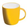 Porcelain cup, white inside and coloured outside Porcelain cup, white inside and coloured outside