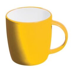 Porcelain cup, white inside and coloured outside Porcelain cup, white inside and coloured outside