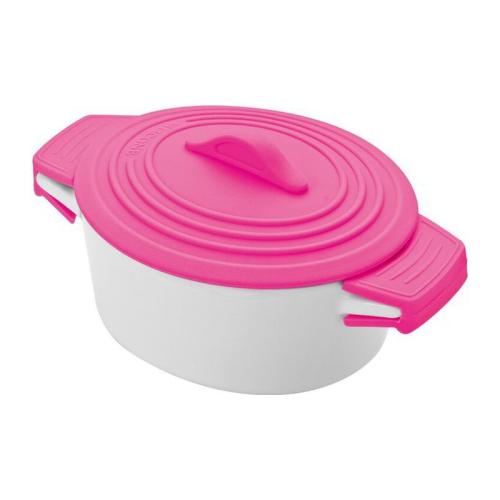 Porcelain pot with silicone lid DELHI Porcelain pot with silicone lid DELHI