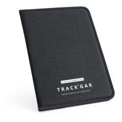 CUSSLER. A4 folder in 600D with lined sheet pad