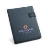 RIORDAN. A4 folder in imitation linen and PU. Lined sheets RIORDAN. A4 folder in imitation linen and PU. Lined sheets