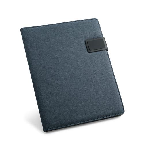 RIORDAN. A4 folder in imitation linen and PU. Lined sheets RIORDAN. A4 folder in imitation linen and PU. Lined sheets
