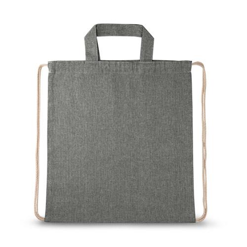 RISSANI. Drawstring backpack bag in recycled cotton RISSANI. Drawstring backpack bag in recycled cotton