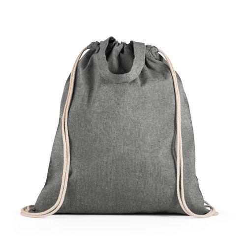 RISSANI. Drawstring backpack bag in recycled cotton RISSANI. Drawstring backpack bag in recycled cotton