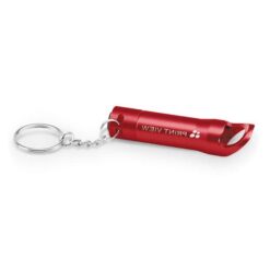 TORCHEN. Metal keyring Torch with bottle opener