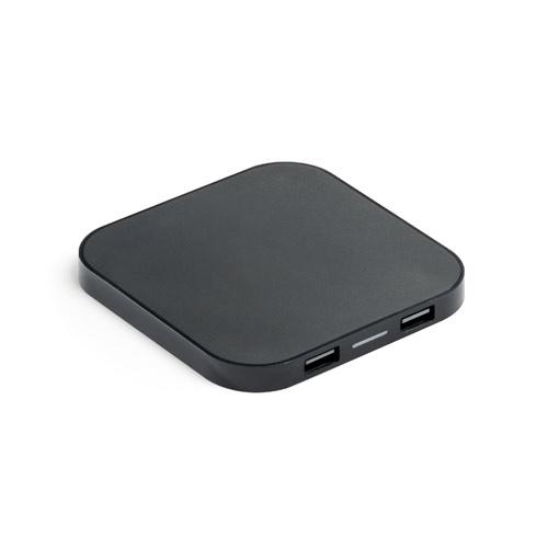 CAROLINE. ABS wireless charger and USB 2'0 hub CAROLINE. ABS wireless charger and USB 2'0 hub