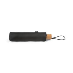 RIVER. Telescopic umbrella in rPET and wooden handle RIVER. Telescopic umbrella in rPET and wooden handle