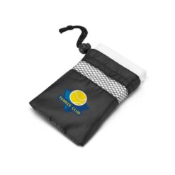 TRAVIS. Microfibre sports towel with 190T pouch