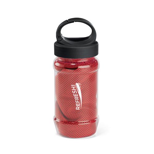 ARTX PLUS. Polyamide and polyester sports towel with bottle ARTX PLUS. Polyamide and polyester sports towel with bottle