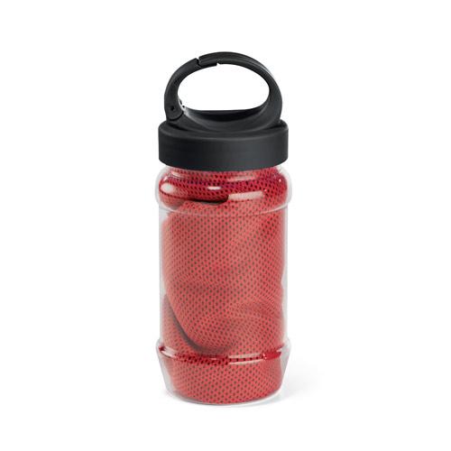 ARTX PLUS. Polyamide and polyester sports towel with bottle ARTX PLUS. Polyamide and polyester sports towel with bottle