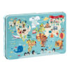 Puzzle Apli, 48x32 cm, 24 piese, harta lumii Puzzle Apli, 48x32 cm, 24 piese, harta lumii
