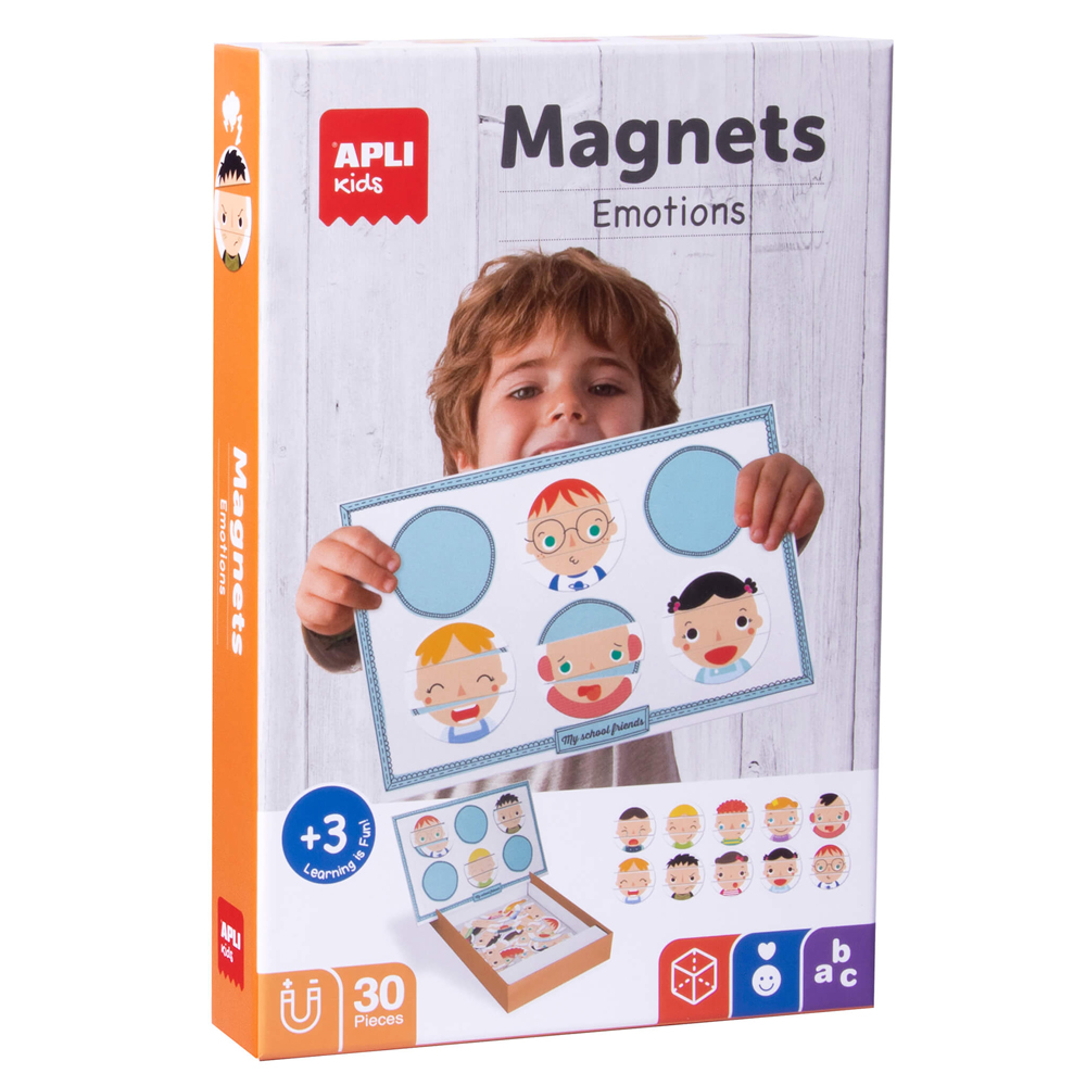 Set magneti Apli, 28x18 cm, cu emotii diferite, 30 bucati Set magneti Apli, 28x18 cm, cu emotii diferite, 30 bucati