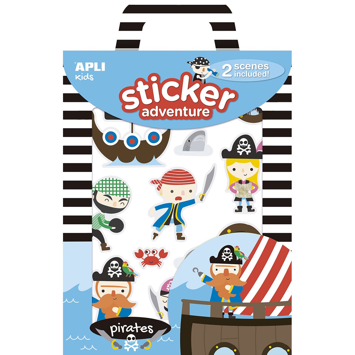 Set autocolante Adventure, APLI, tema Pirati Set autocolante Adventure, APLI, tema Pirati