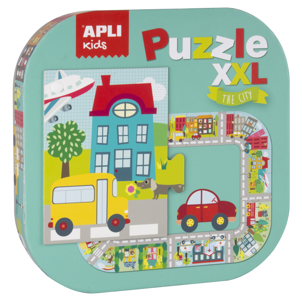 Puzzle XXL Apli, 20 piese, tematica Oras Puzzle XXL Apli, 20 piese, tematica Oras