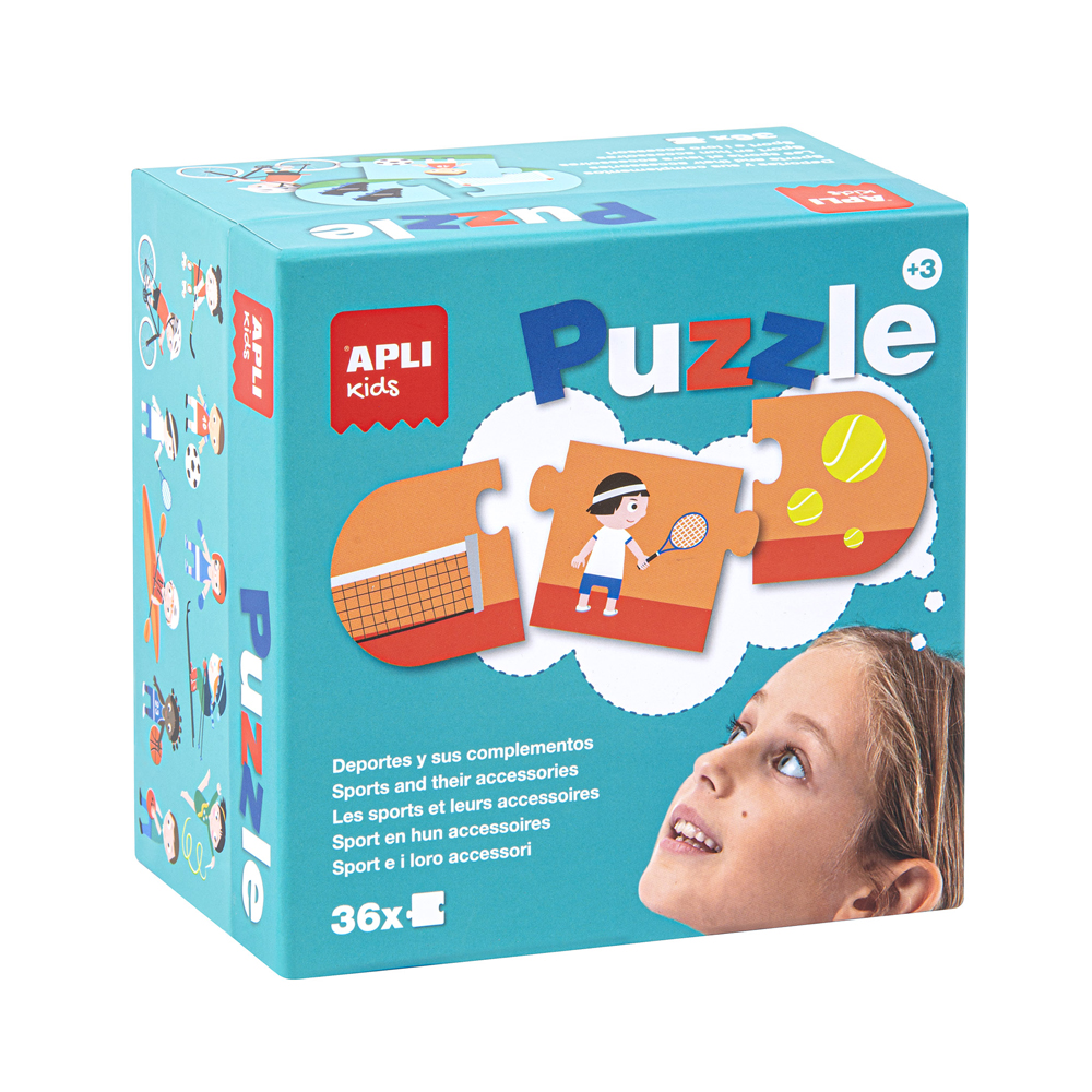 Puzzle Apli, 36 piese, tematica Sport Puzzle Apli, 36 piese, tematica Sport