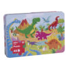 Puzzle Apli, 48x32 cm, 24 piese, tema dinozauri Puzzle Apli, 48x32 cm, 24 piese, tema dinozauri