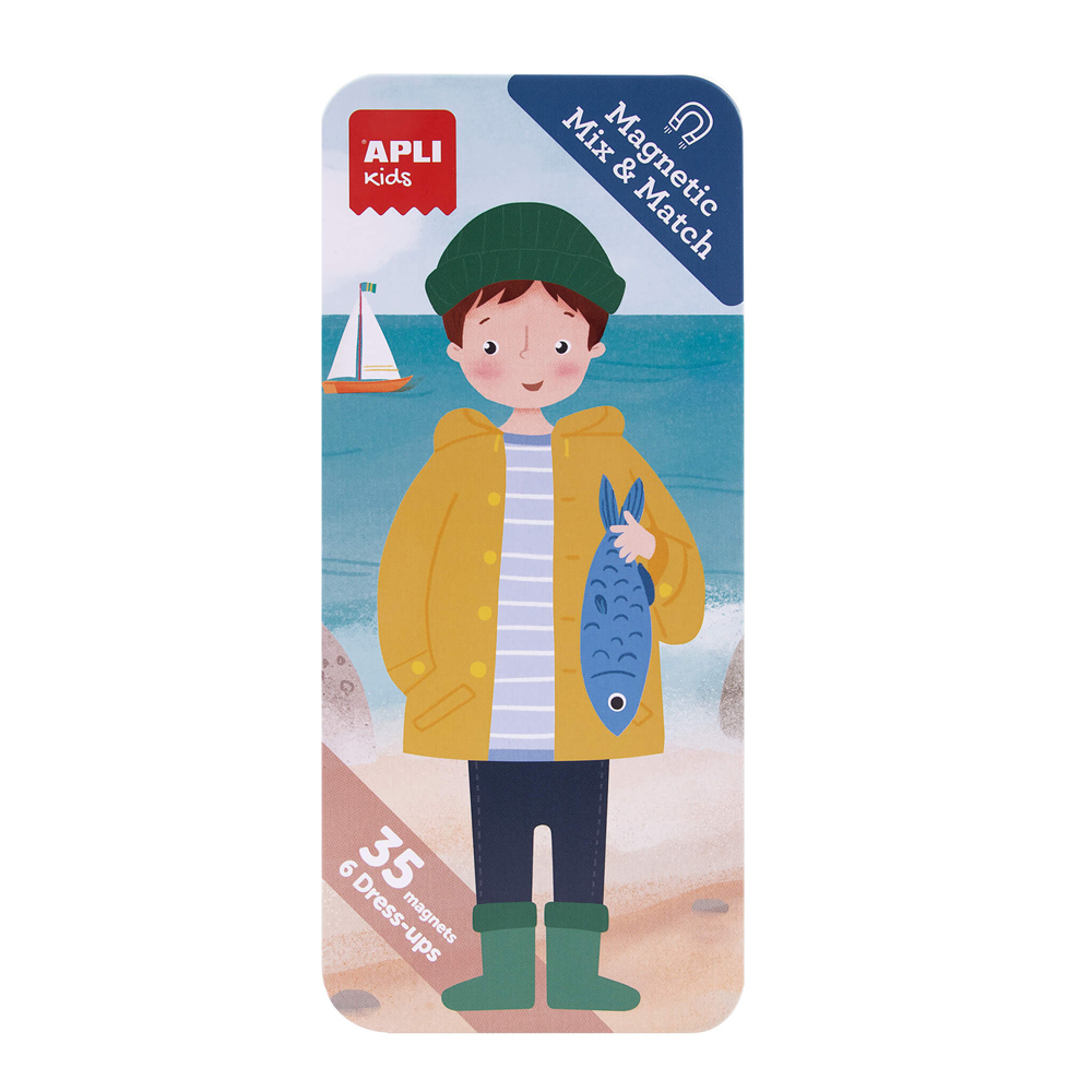 Set tematic Apli, 35 magneti, tema ocean Set tematic Apli, 35 magneti, tema ocean
