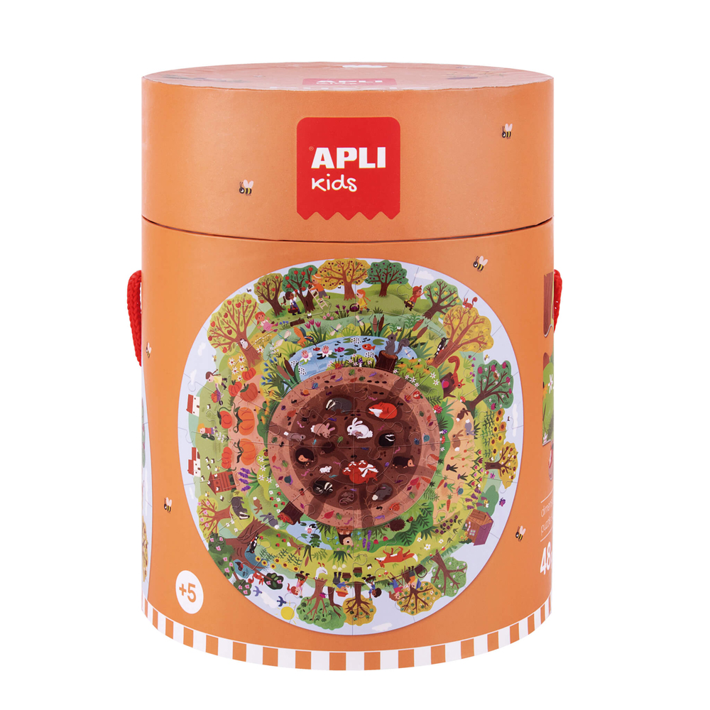 Puzzle circular Apli, 48 piese, tematica Biosfera Puzzle circular Apli, 48 piese, tematica Biosfera
