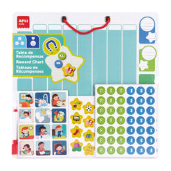 Set tabla magnetica Apli, recompense, 104 piese, 1 marker
