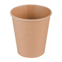 Pahare carton PLA, biodegradabile, kraft, 180 ml, 50 bucati/set