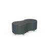 Taburet eco piele RFG Formex, 120x60x43 cm, negru