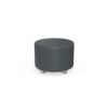 Taburet eco piele RFG Circle, 60x60x43 cm, grafit