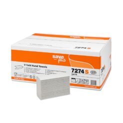 Rezerva prosoape pliate V, Celtex, Save Plus 7274S, 2 straturi, alb, 200 buc/pachet, 15 pachete/bax