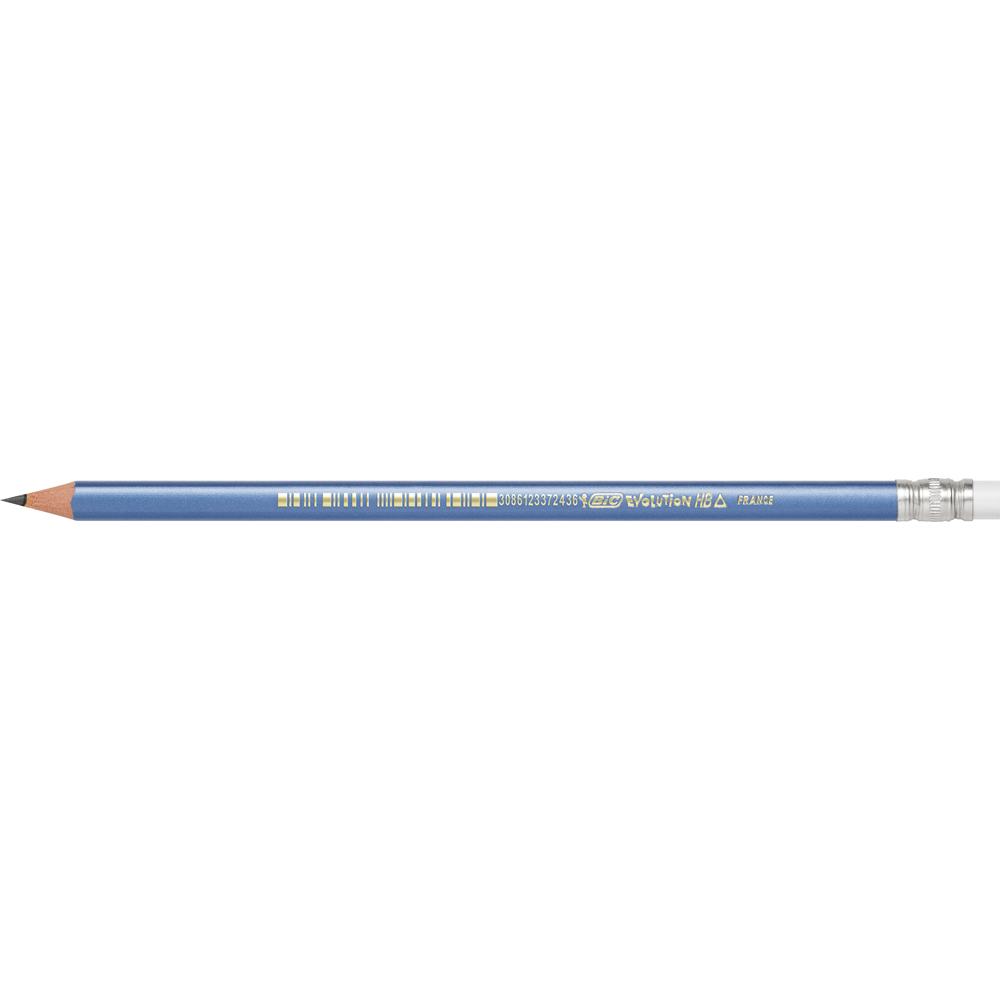 Creion grafit Bic Evolution, corp triunghiular cu radiera Creion grafit Bic Evolution, corp triunghiular cu radiera