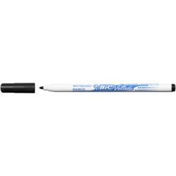 Marker pentru tabla Bic Eco Velleda 1721, varf rotund subtire, negru