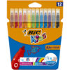 Markere lavabile Bic Kid Couleur, 12 culori/set
