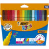 Markere lavabile Bic Visa, 18 culori/set